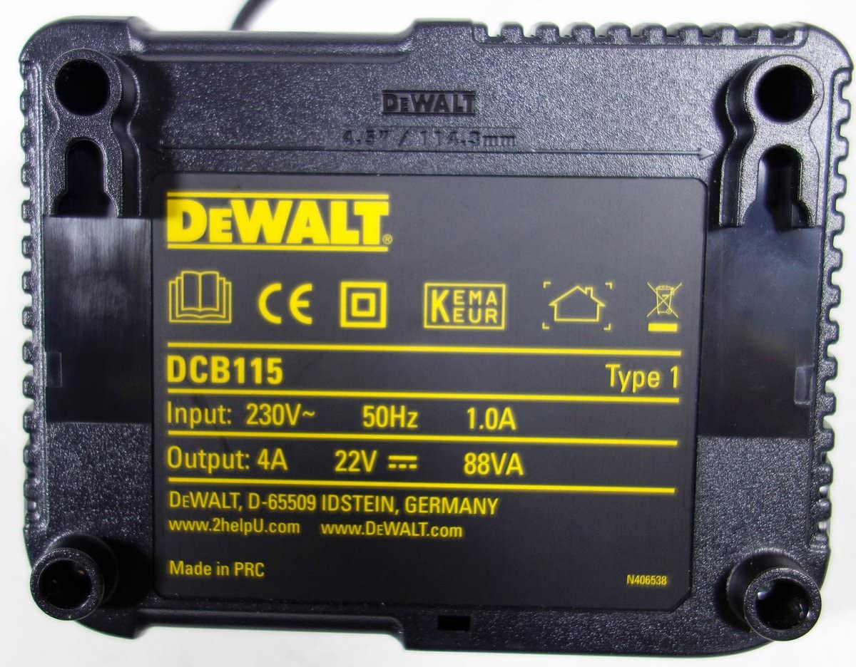 Cargador XR 10,8-14,4-18V/CARRIL DEWALT DCB115-QW