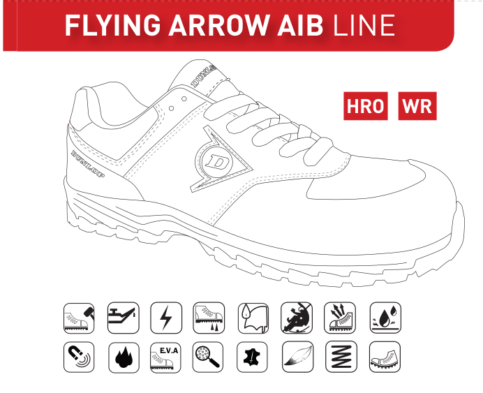 Zapatos de Seguridad Dunlop Flying-Arrow-AIB-S3 D-UMBRETEX